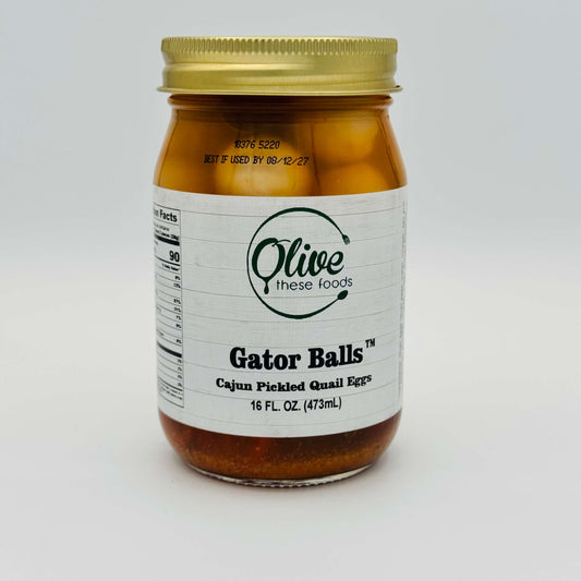 Gator Balls - Cajun Quail Eggs by Olive These Foods – small - batch /quail - eggs