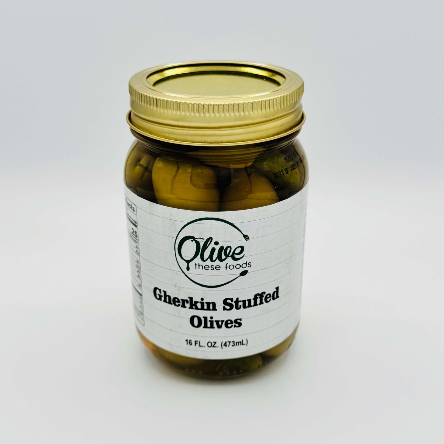 Gherkin Stuffed Olives by Olive These Foods – small - batch /olives