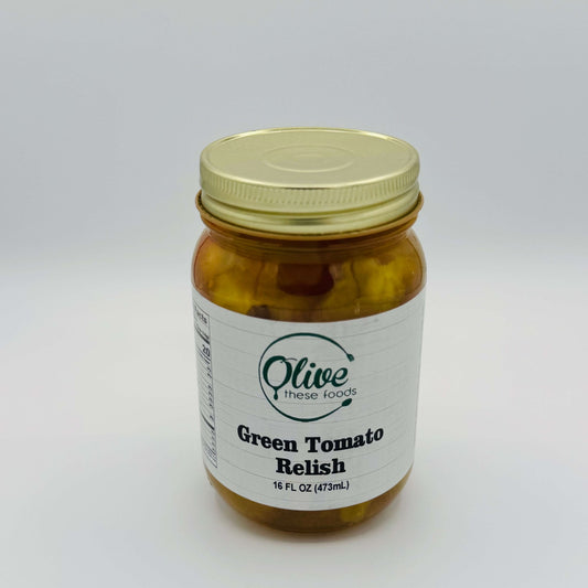 Green Tomato Relish by Olive These Foods – small - batch /pickles - and - vegetables