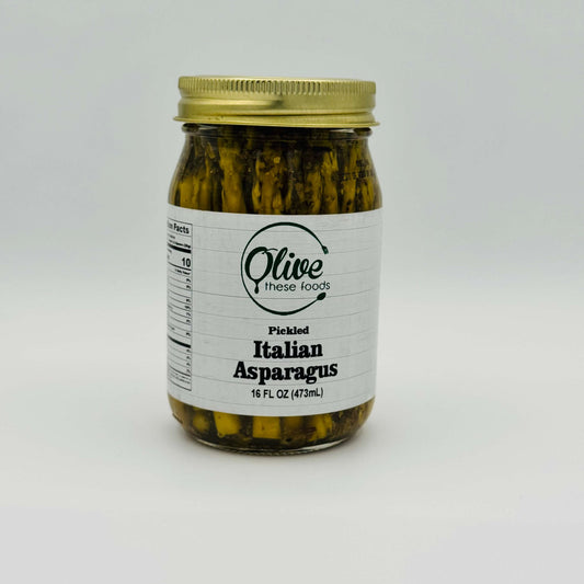 Pickled Italian Asparagus by Olive These Foods – small - batch /pickles - and - vegetables