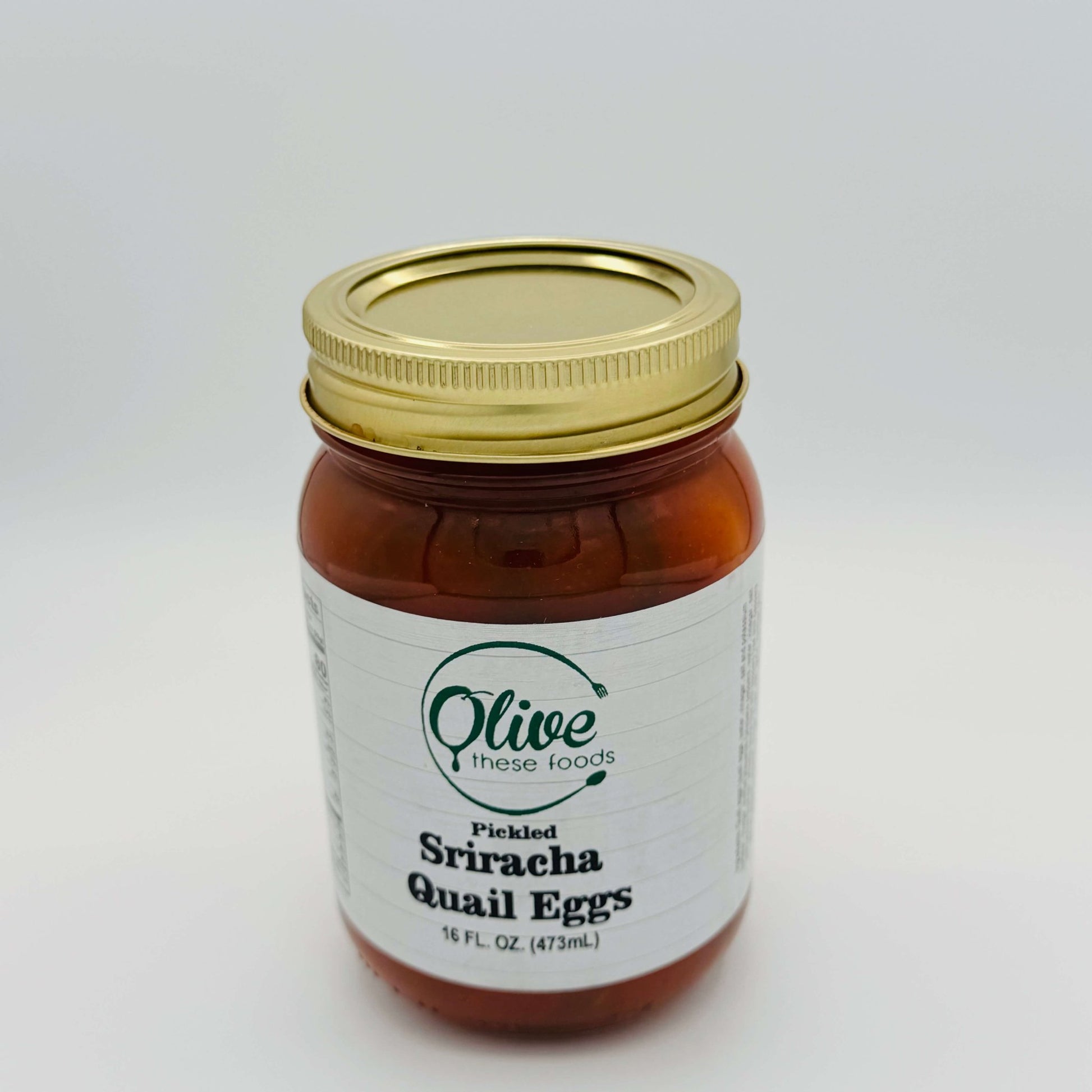 Sriracha Pickled Quail Eggs by Olive These Foods – small - batch /quail - eggs